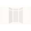 Expressions 36-in x 36-in x 96-in Glue to Wall 3-Piece Shower Kit, White, EWKX36368412-31