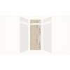 Expressions 36-in x 36-in x 96-in Glue to Wall 3-Piece Shower Kit, White / Sorento, EWKX36368412-3143