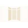 Expressions 36-in x 36-in x 96-in Glue to Wall 3-Piece Shower Kit, Cameo / Biscuit, EWKX36368412-32