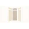 Expressions 36-in x 36-in x 96-in Glue to Wall 3-Piece Shower Kit, Cameo / Biscuit / Houndstooth, EWKX36368412-3246