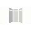 Expressions 36-in x 36-in x 96-in Glue to Wall 3-Piece Shower Kit, Grey, EWKX36368412-39