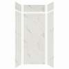 Expressions 36-in x 36-in x 96-in Glue to Wall 3-Piece Shower Kit, Bianca, EWKX36368412-41