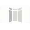Expressions 36-in x 36-in x 96-in Glue to Wall 3-Piece Shower Kit, Sea Fog, EWKX36368412-44