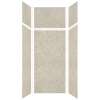 Expressions 36-in x 36-in x 96-in Glue to Wall 3-Piece Shower Kit, Sea Fog, EWKX36367224-44