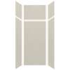 Expressions 36-in x 36-in x 96-in Glue to Wall 3-Piece Shower Kit, Houndstooth, EWKX36367224-46