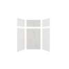 Expressions 48-in x 36-in x 96-in Glue to Wall 3-Piece Shower Kit, White / Bianca, EWKX48367224-3141