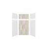Expressions 48-in x 36-in x 96-in Glue to Wall 3-Piece Shower Kit, White / Sorento, EWKX48367224-3143