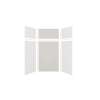 Expressions 48-in x 36-in x 96-in Glue to Wall 3-Piece Shower Kit, White / Sea Fog, EWKX48367224-3144