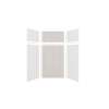 Expressions 48-in x 36-in x 96-in Glue to Wall 3-Piece Shower Kit, White / Houndstooth, EWKX48367224-3146