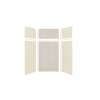 Expressions 48-in x 36-in x 96-in Glue to Wall 3-Piece Shower Kit, Cameo / Biscuit / Bleached Oak, EWKX48367224-3245