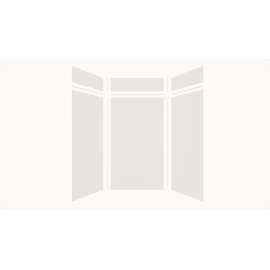 Expressions 48-in x 36-in x 96-in Glue to Wall 3-Piece Shower Kit, White, EWKX48368412-31