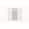 Expressions 48-in x 36-in x 96-in Glue to Wall 3-Piece Shower Kit, White / Sea Fog, EWKX48368412-3144