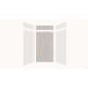 Expressions 48-in x 36-in x 96-in Glue to Wall 3-Piece Shower Kit, White / Bleached Oak, EWKX48368412-3145