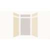 Expressions 48-in x 36-in x 96-in Glue to Wall 3-Piece Shower Kit, Cameo / Biscuit / Sea Fog, EWKX48368412-3244