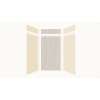 Expressions 48-in x 36-in x 96-in Glue to Wall 3-Piece Shower Kit, Cameo / Biscuit / Bleached Oak, EWKX48368412-3245