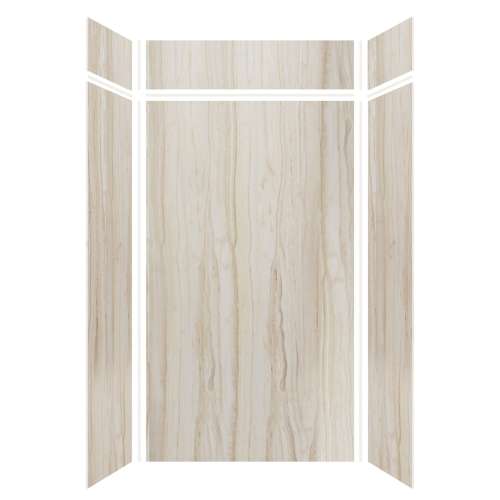 Expressions 48-in x 36-in x 96-in Glue to Wall 3-Piece Shower Kit, Sorento, EWKX48368412-43