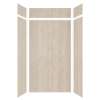 Expressions 48-in x 36-in x 96-in Glue to Wall 3-Piece Shower Kit, Bleached Oak, EWKX48368412-45