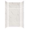 Expressions 48-in x 36-in x 96-in Glue to Wall 3-Piece Shower Kit, Bianca, EWKX48367224-41