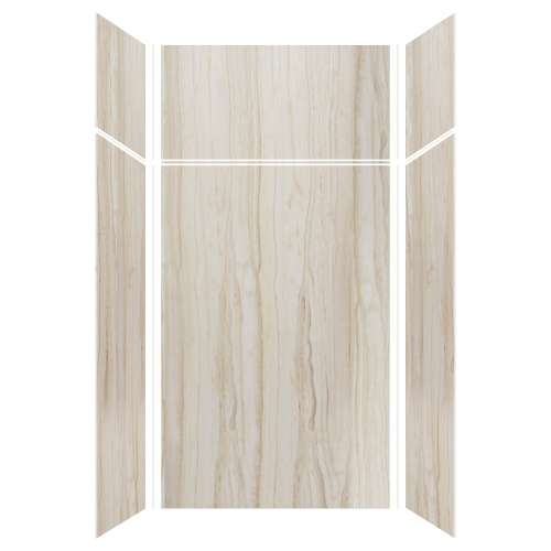 Expressions 48-in x 36-in x 96-in Glue to Wall 3-Piece Shower Kit, Sorento, EWKX48367224-43