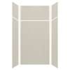 Expressions 48-in x 36-in x 96-in Glue to Wall 3-Piece Shower Kit, Houndstooth, EWKX48367224-46