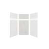 Expressions 48-in x 48-in x 96-in Glue to Wall 3-Piece Shower Kit, White / Bianca, EWKX48487224-3141
