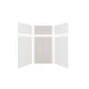Expressions 48-in x 48-in x 96-in Glue to Wall 3-Piece Shower Kit, White / Bleached Oak, EWKX48487224-3145