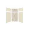 Expressions 48-in x 48-in x 96-in Glue to Wall 3-Piece Shower Kit, Cameo / Biscuit / Sorento, EWKX48487224-3243