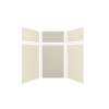Expressions 48-in x 48-in x 96-in Glue to Wall 3-Piece Shower Kit, Cameo / Biscuit / Houndstooth, EWKX48487224-3246