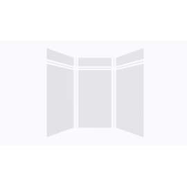 Expressions 48-in x 48-in x 96-in Glue to Wall 3-Piece Shower Kit, White, EWKX48488412-31
