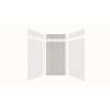 Expressions 48-in x 48-in x 96-in Glue to Wall 3-Piece Shower Kit, White / Bleached Oak, EWKX48488412-3145