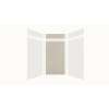 Expressions 48-in x 48-in x 96-in Glue to Wall 3-Piece Shower Kit, White / Houndstooth, EWKX48488412-3146