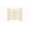Expressions 48-in x 48-in x 96-in Glue to Wall 3-Piece Shower Kit, Cameo / Biscuit, EWKX48488412-32