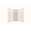 Expressions 48-in x 48-in x 96-in Glue to Wall 3-Piece Shower Kit, Cameo / Biscuit / Sea Fog, EWKX48488412-3244