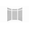 Expressions 48-in x 48-in x 96-in Glue to Wall 3-Piece Shower Kit, Grey, EWKX48488412-39