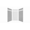 Expressions 48-in x 48-in x 96-in Glue to Wall 3-Piece Shower Kit, Grey / Bianca, EWKX48488412-3941