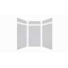 Expressions 48-in x 48-in x 96-in Glue to Wall 3-Piece Shower Kit, Sea Fog, EWKX48488412-44