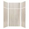 Expressions 48-in x 48-in x 96-in Glue to Wall 3-Piece Shower Kit, Sorento, EWKX48487224-43