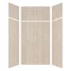 Expressions 48-in x 48-in x 96-in Glue to Wall 3-Piece Shower Kit, Bleached Oak, EWKX48487224-45