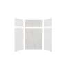Expressions 60-in x 36-in x 96-in Glue to Wall 3-Piece Shower Kit, White / Bianca, EWKX60367224-3141