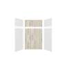 Expressions 60-in x 36-in x 96-in Glue to Wall 3-Piece Shower Kit, White / Sorento, EWKX60367224-3143