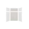 Expressions 60-in x 36-in x 96-in Glue to Wall 3-Piece Shower Kit, White / Sea Fog, EWKX60367224-3144