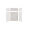 Expressions 60-in x 36-in x 96-in Glue to Wall 3-Piece Shower Kit, White / Bleached Oak, EWKX60367224-3145
