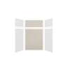 Expressions 60-in x 36-in x 96-in Glue to Wall 3-Piece Shower Kit, White / Houndstooth, EWKX60367224-3146