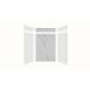 Expressions 60-in x 36-in x 96-in Glue to Wall 3-Piece Shower Kit, White / Bianca, EWKX60368412-3141