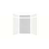 Expressions 60-in x 36-in x 96-in Glue to Wall 3-Piece Shower Kit, White / Sea Fog, EWKX60368412-3144