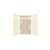 Expressions 60-in x 36-in x 96-in Glue to Wall 3-Piece Shower Kit, Cameo / Biscuit / Sorento, EWKX60368412-3243