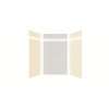 Expressions 60-in x 36-in x 96-in Glue to Wall 3-Piece Shower Kit, Cameo / Biscuit / Sea Fog, EWKX60368412-3244