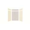 Expressions 60-in x 36-in x 96-in Glue to Wall 3-Piece Shower Kit, Cameo / Biscuit / Bleached Oak, EWKX60368412-3245