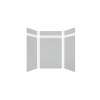 Expressions 60-in x 36-in x 96-in Glue to Wall 3-Piece Shower Kit, Grey, EWKX60368412-39