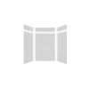 Expressions 60-in x 36-in x 96-in Glue to Wall 3-Piece Shower Kit, Sea Fog, EWKX60368412-44